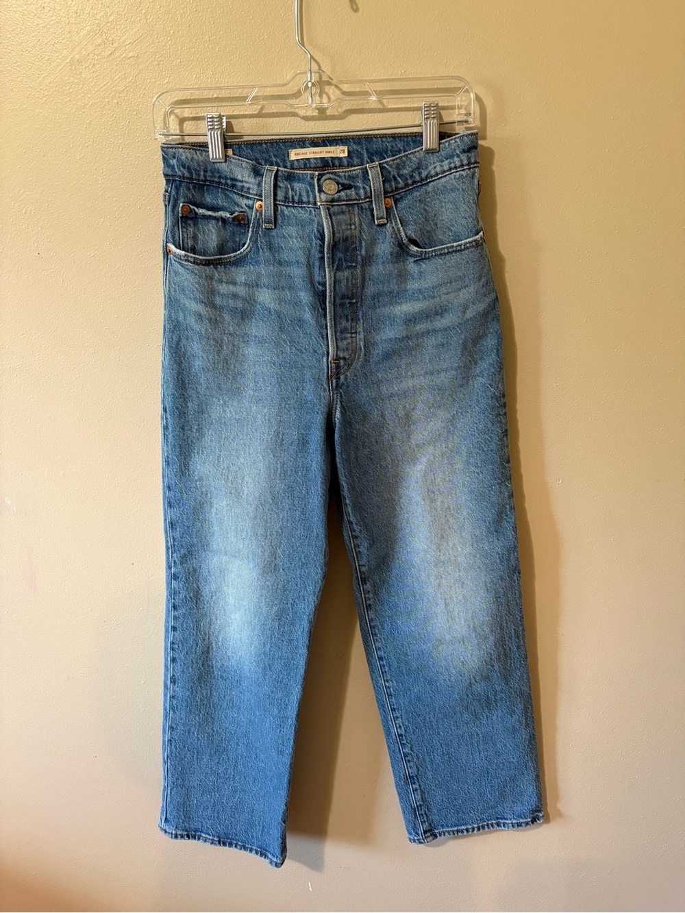 Levi’s Ribcage Ankle Straight Jeans Womens size 28